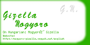 gizella mogyoro business card